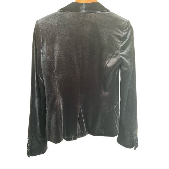 1 STATE Black Velvet Blazer Size 2 - Picture 7 of 7